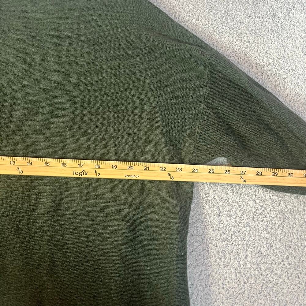 Pure Jill Forrest green pocket sweater cotton/viscose/silk/wool blend size L - Picture 7 of 8
